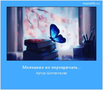 Молчание не перекричать... Артур Шопенгауэр #мотиватор